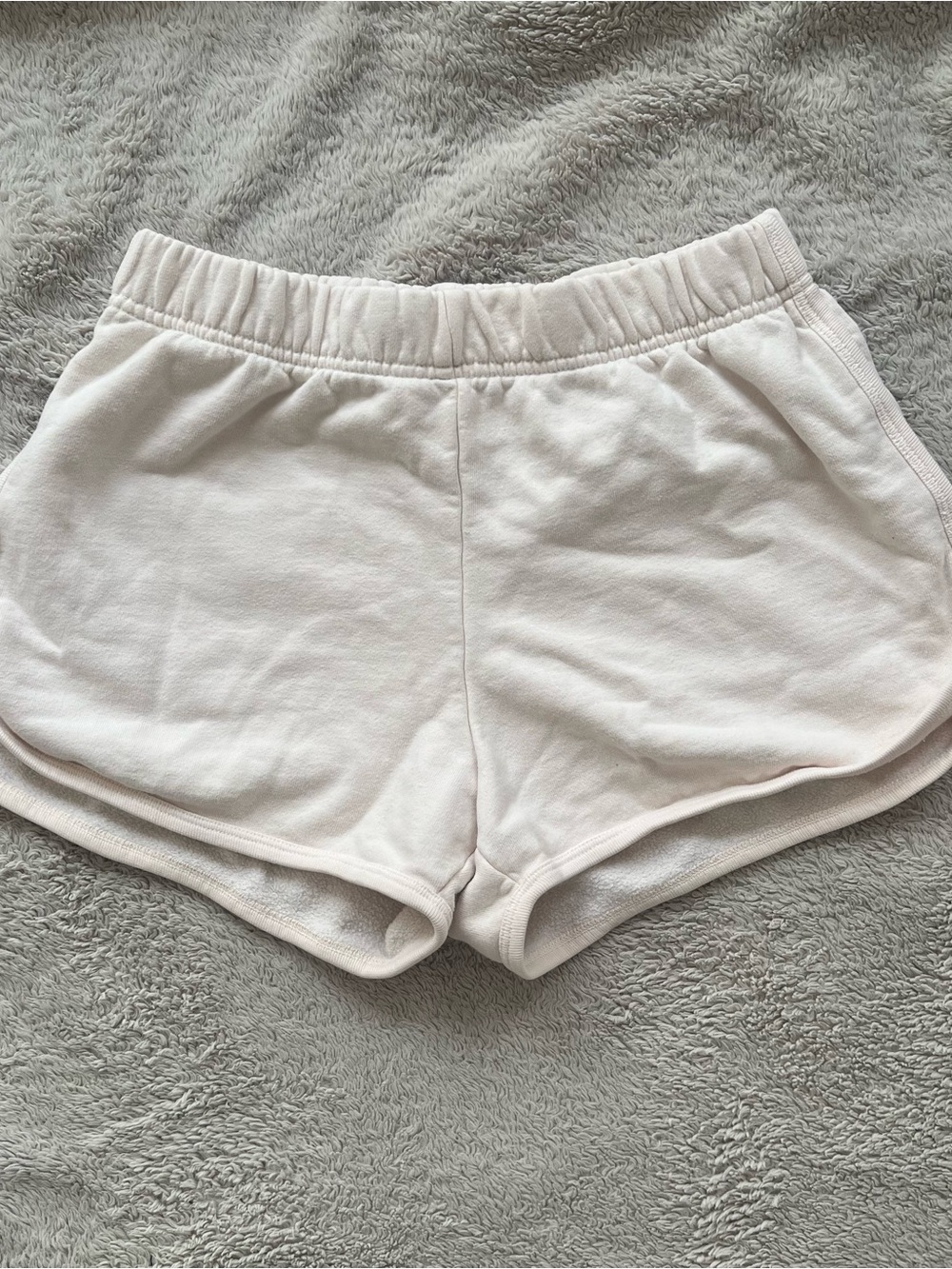 Brandy Melville Light Pink/White Shorts